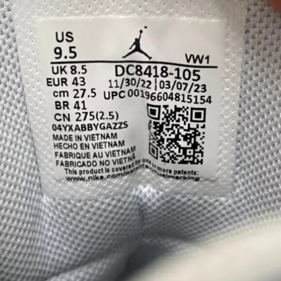 Nike Jordan Pro Strong Mid Mens Basketball Shoes White DC8418-105 VNDS Size 9.5 - Picture 7 of 7